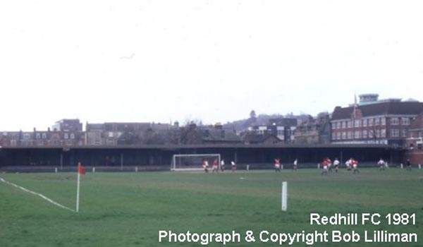 Memorial Sports Ground, Redhill FC. 1981. © Bob Lilliman